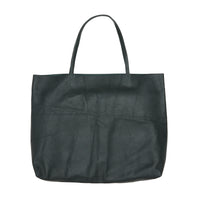 Leather Tote - Dark Green Leather