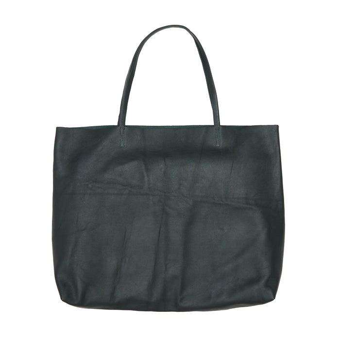 Leather Tote - Dark Green Leather