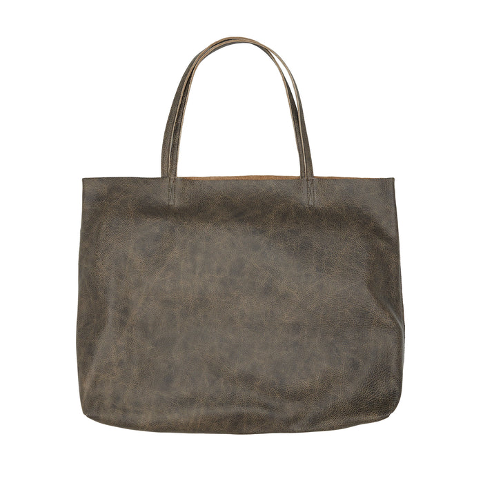 Leather Tote - Brown Distressed Leather