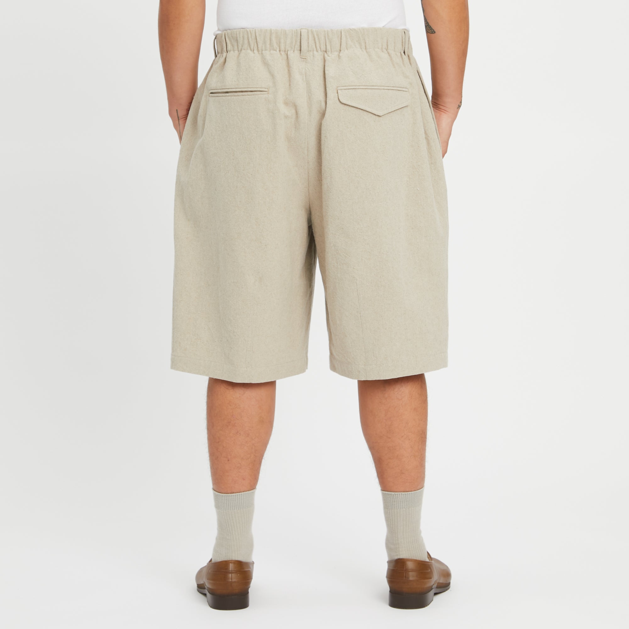 Solar Short - Oatmeal Linen / Cotton – s.k. manor hill