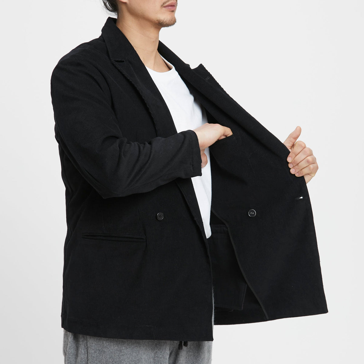Darwin Blazer - Black Corduroy