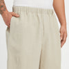 Solar Short - Oatmeal Linen / Cotton