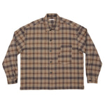 Task Shirt/Jacket - Brown Plaid Cotton Flannel