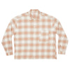 Task Shirt/Jacket - Pink/Sand Plaid Organic Cotton Flannel