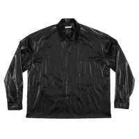 Task Shirt/Jacket - Black Rubberized Viscose/Cotton