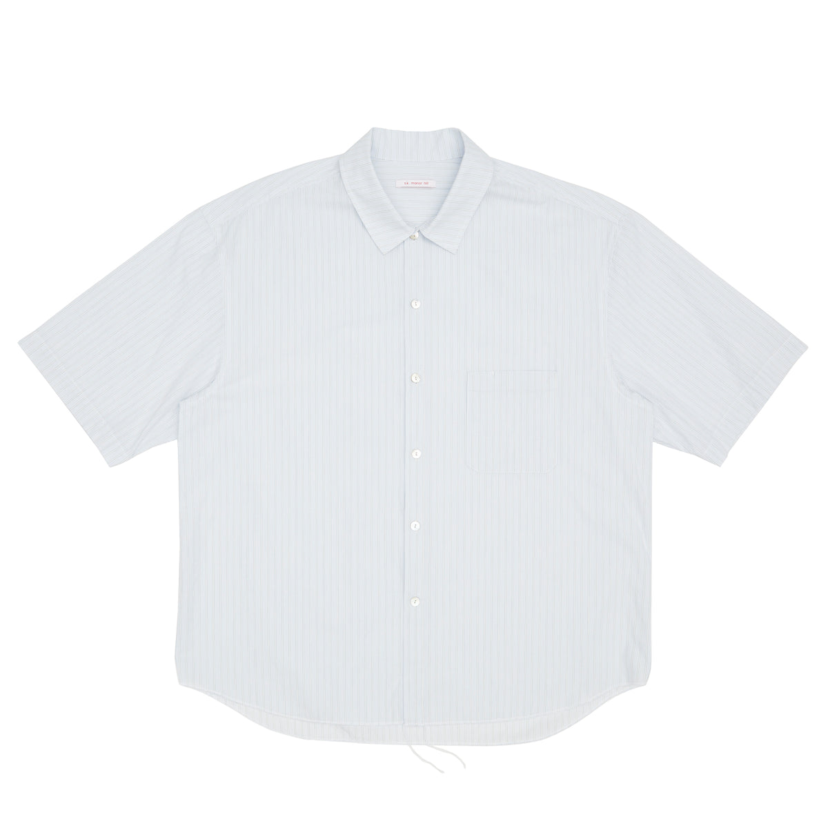 Sage Shirt - White & Light Blue Striped Cotton