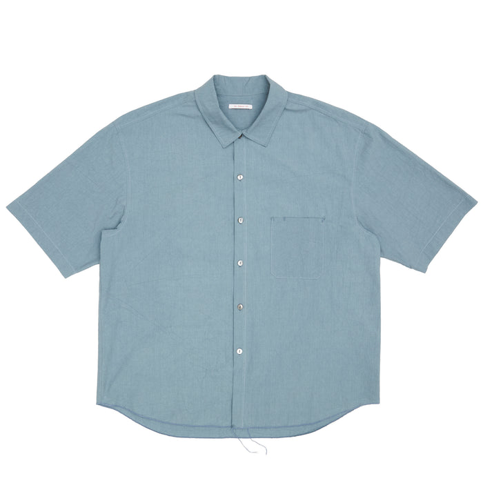 Sage Shirt - Slate Blue Organic Cotton Ripstop