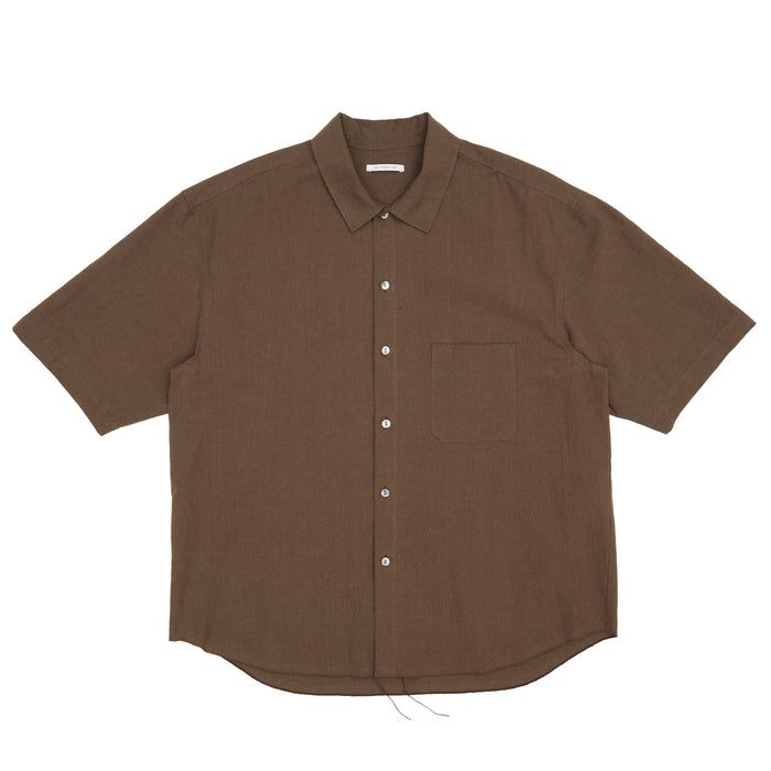 Sage Shirt - Brown Linen / Cotton