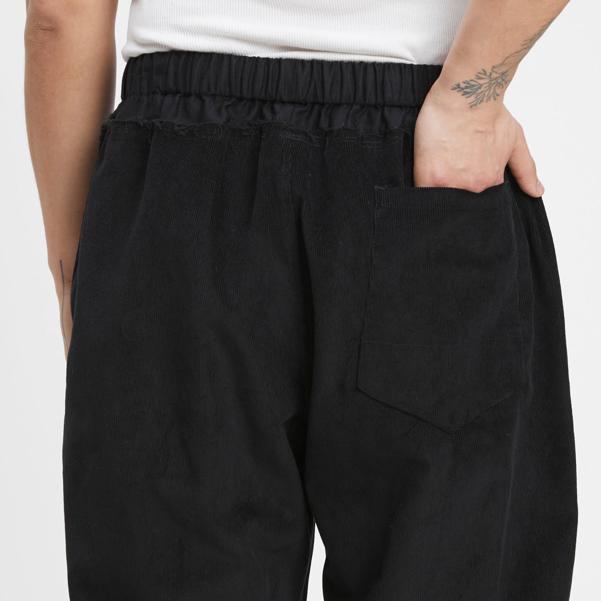 Nest Pant - Black Cotton Corduroy