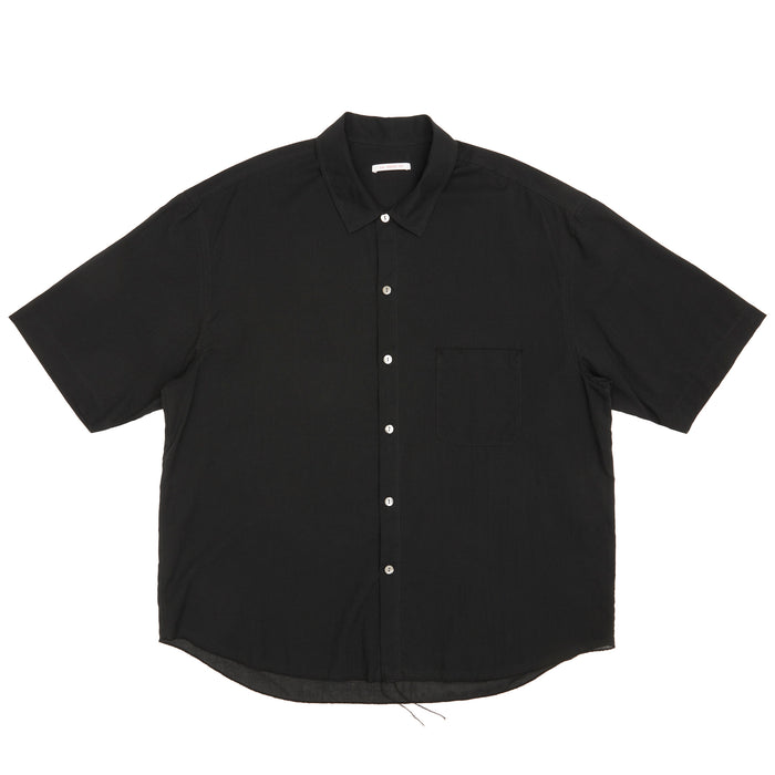 Sage Shirt - Black Translucent Cotton