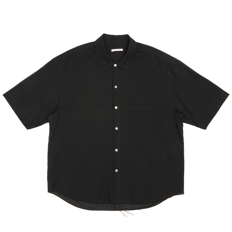 Sage Shirt - Black Translucent Cotton