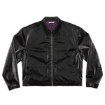 Century Jacket - Black Rubberized Viscose/Cotton