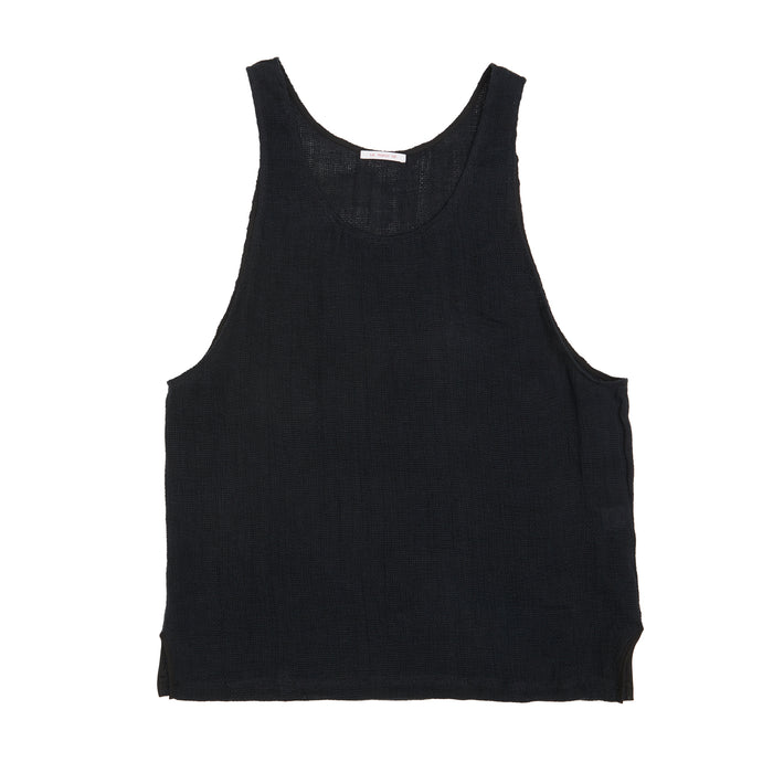 Tank Top - Black Linen
