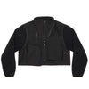 Convertible Jacket/Vest - Black Nylon & Rec. Poly Fleece