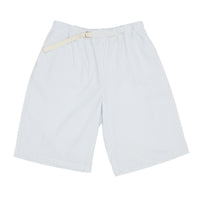 Palego Short - White & Light Blue Striped Cotton