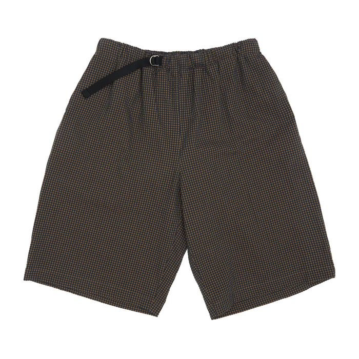 Palego Short - Navy/Tan/Green Dobby Plaid Organic Cotton