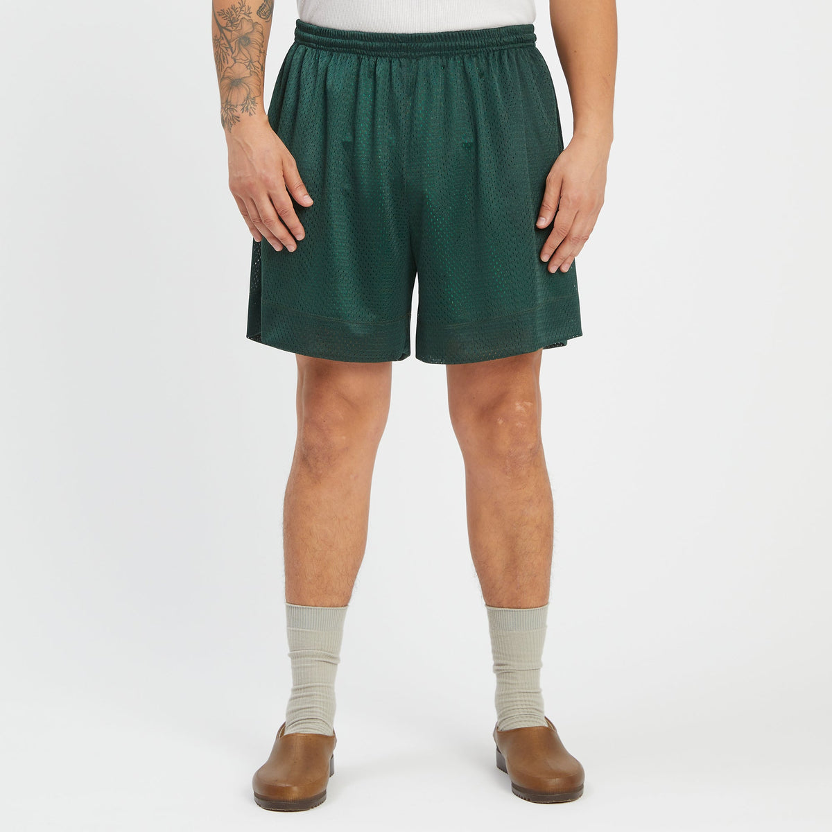 Reversible Ball Short - Kelly & Forest Green Mesh