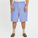 Solar Short - Blue w/ White Stripes Cotton