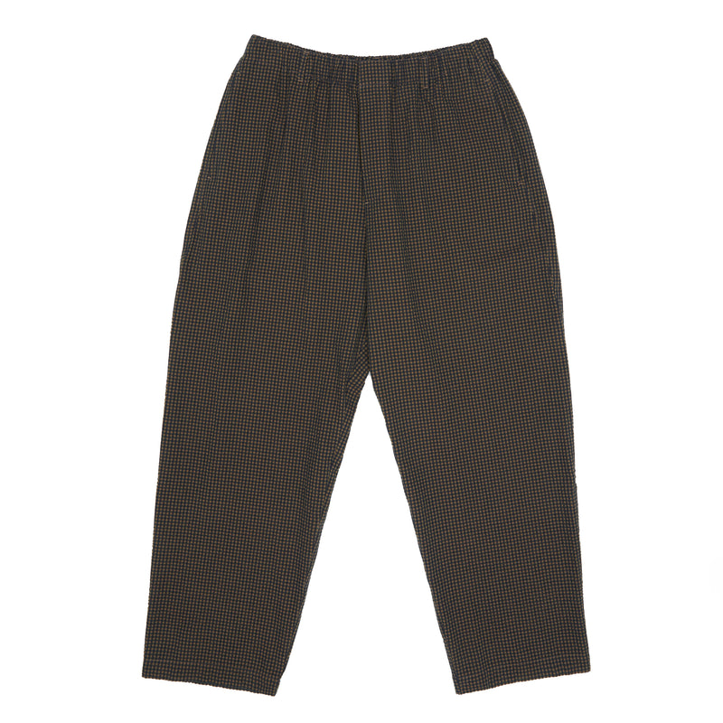 Tilt Pant - Navy/Tan/Green Dobby Plaid Organic Cotton