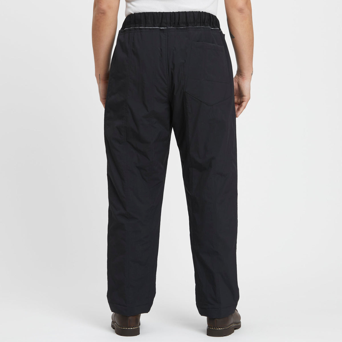 Nest Pant - Black Quilted Recycled Nylon WR