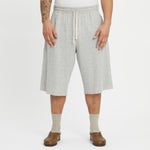 Earl Sweatshort - Heather Grey Double Face Cotton Jersey