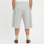 Earl Sweatshort - Heather Grey Double Face Cotton Jersey