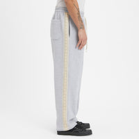 Saunter Pant - Heather Grey Cotton Fleece w/ Natural Trim
