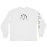 Skull & Wings LS T-Shirt - White Cotton