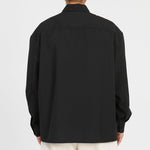 Park Shirt/Jacket - Black Tropical Wool