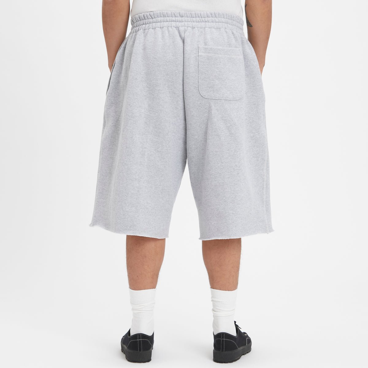 Earl Sweatshort - Heather Grey Cotton Fleece
