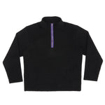 Half-zip Pullover - Black Recycled Wool Pile