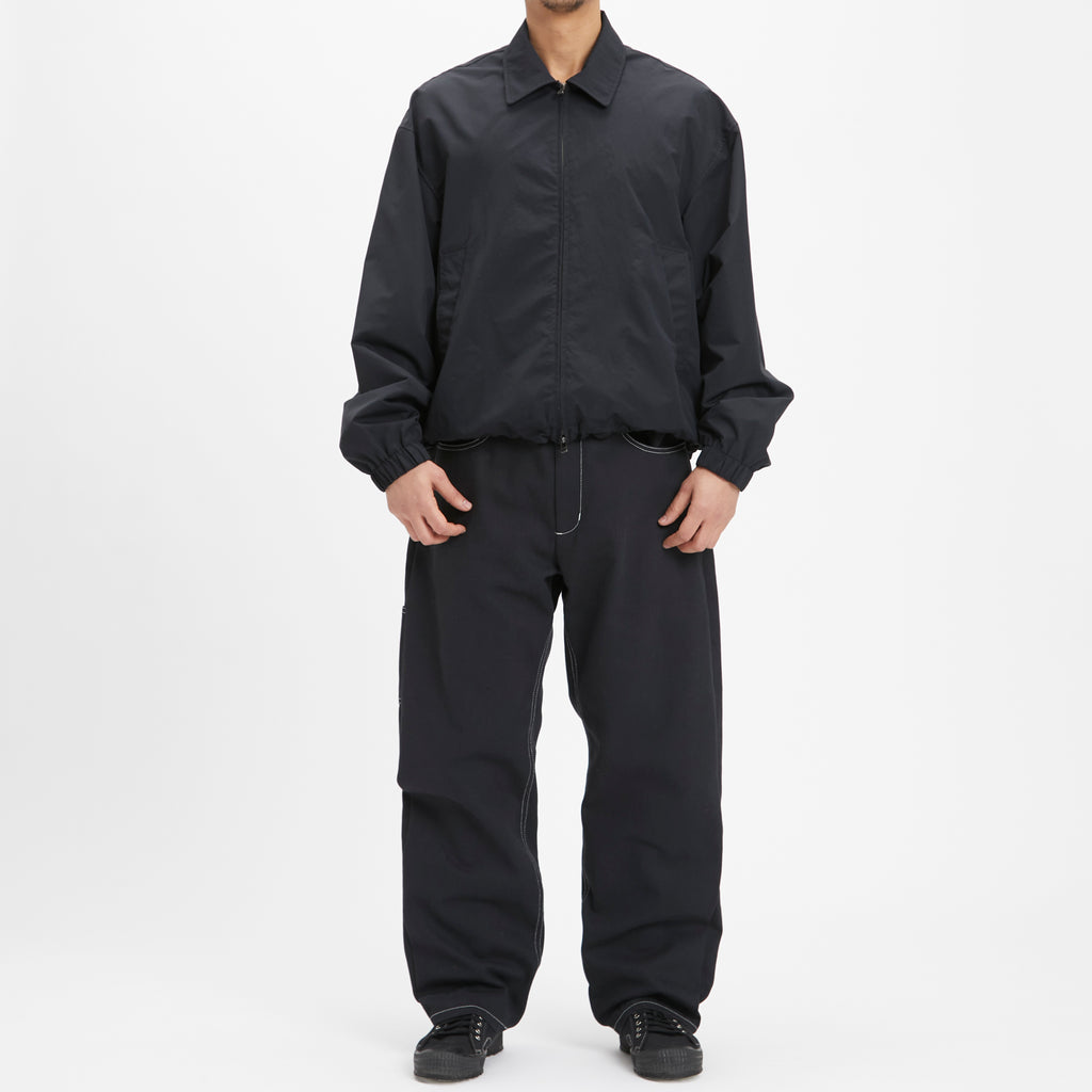 Mason Pant - Black Brushed Cotton Twill