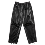 Luna Pant - Black Rubberized Viscose/Cotton