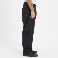 Mason Pant - Black Brushed Cotton Twill