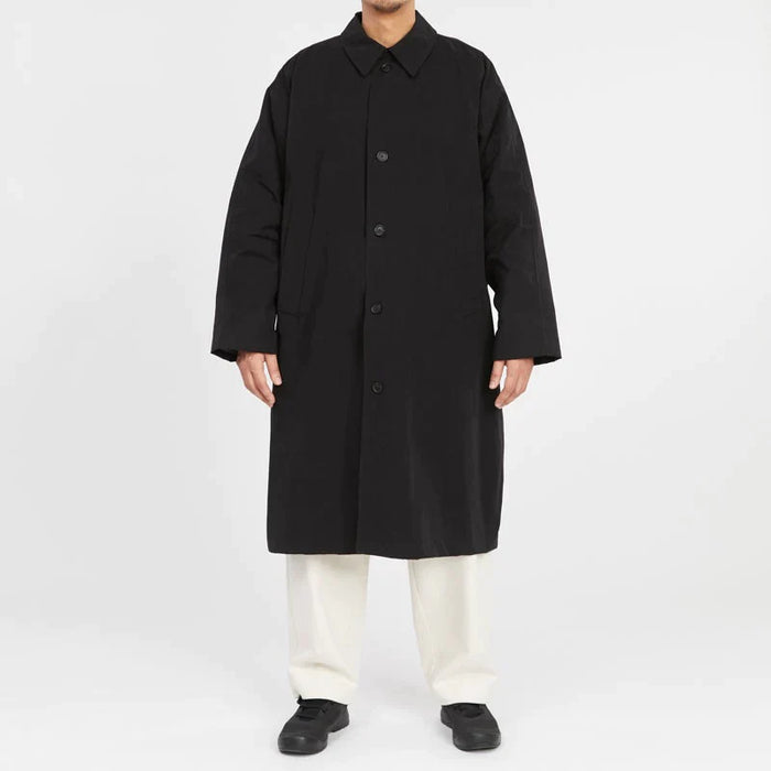 Mountain Trench Coat - Black Waxed Cotton/Nylon WR
