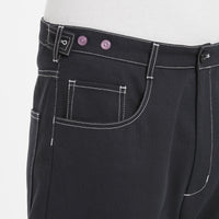 Mason Pant - Black Brushed Cotton Twill