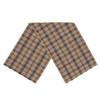 Short Scarf – Brown Plaid Flannel Cotton