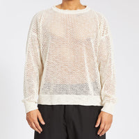 Open Knit Sweater - Natural Linen / Cotton