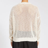 Open Knit Sweater - Natural Linen / Cotton
