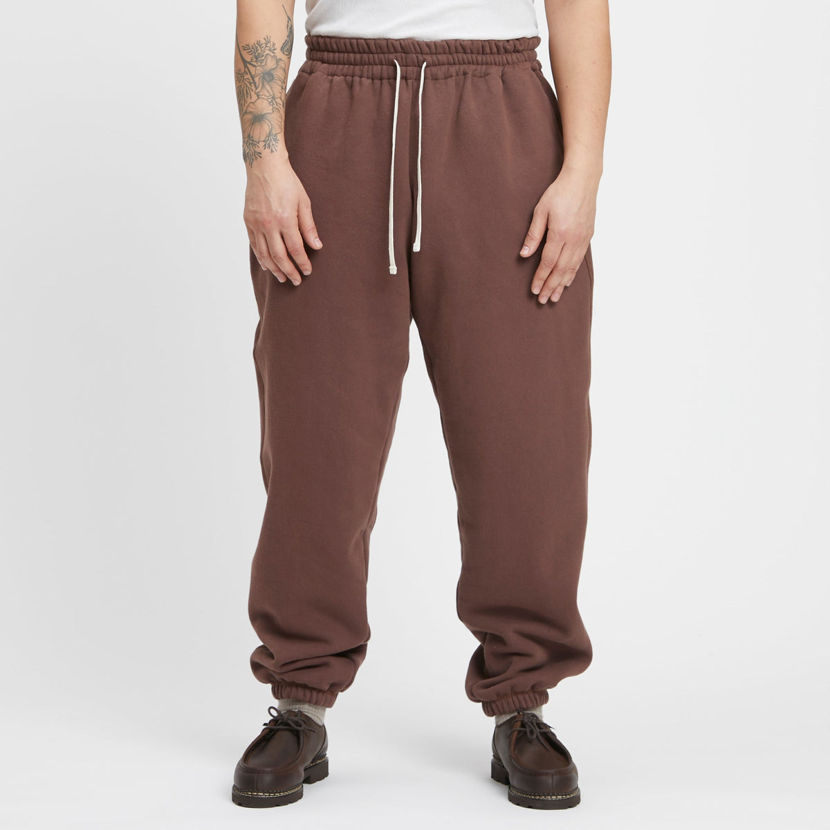 Alston Sweatpant - Brown Cotton Fleece