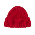 Chunky Beanie - Red Merino Wool