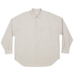 Overturn Shirt - Light Grey Cotton / Hemp