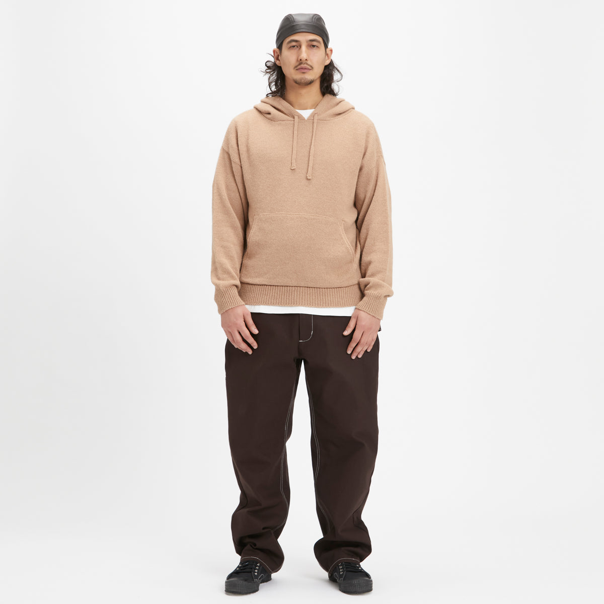 Skull Cap – Dark Brown Leather