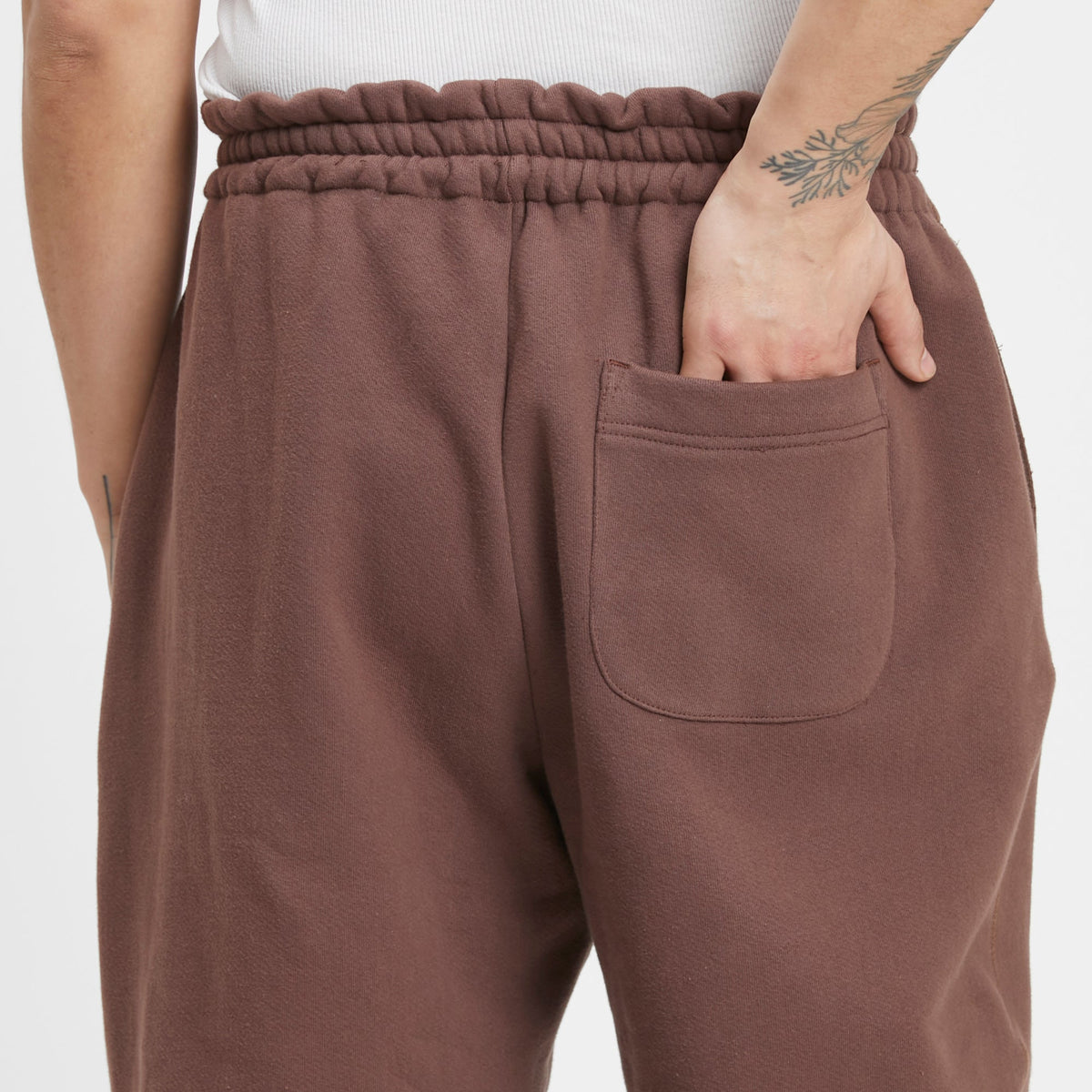 Alston Sweatpant - Brown Cotton Fleece