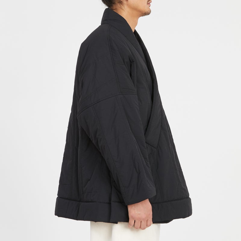 Big Folk Robe - Black Quilted Recycled Nylon WR