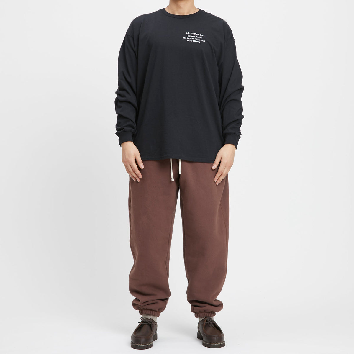 Alston Sweatpant - Brown Cotton Fleece