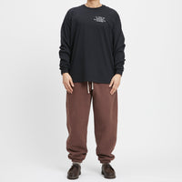 Alston Sweatpant - Brown Cotton Fleece