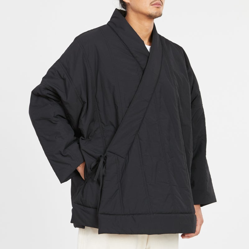 Big Folk Robe - Black Quilted Recycled Nylon WR