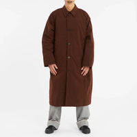 Mountain Trench Coat - Brown Waxed Cotton/Nylon WR