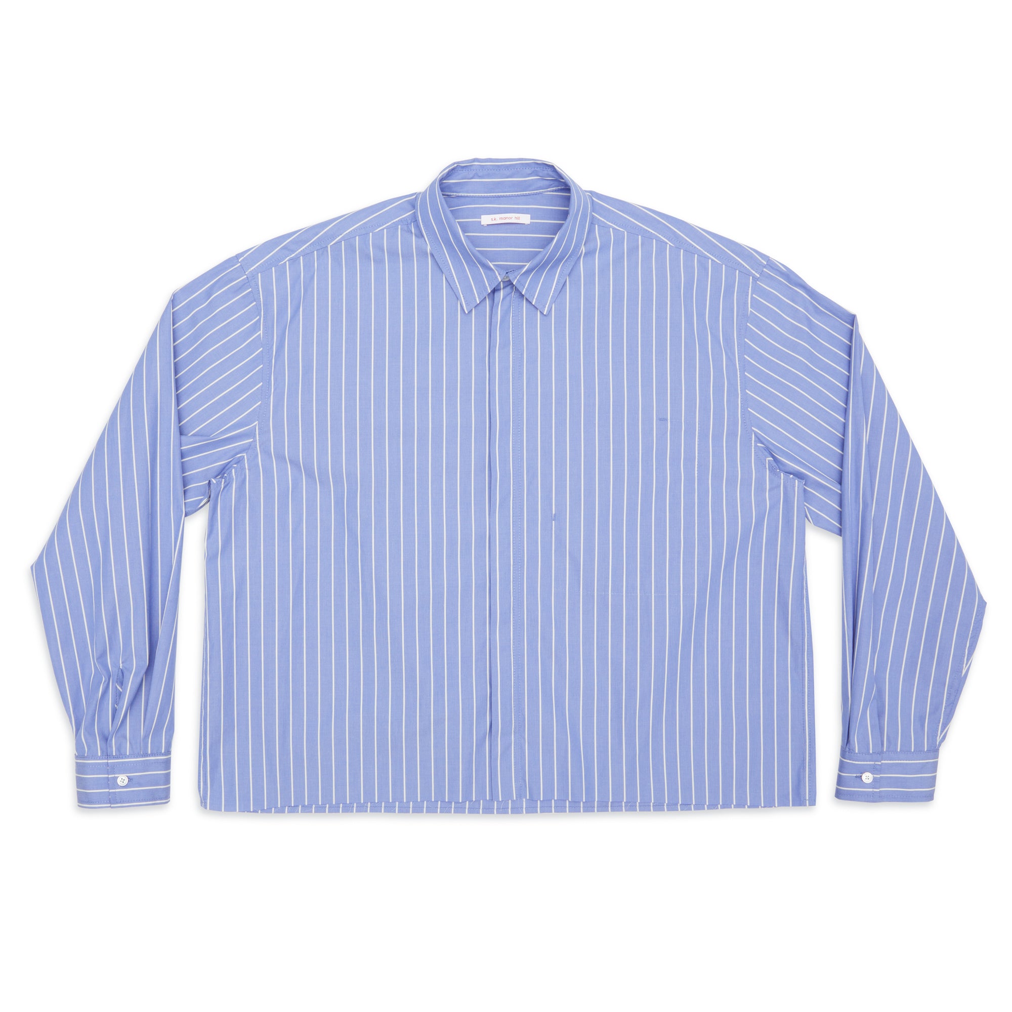 Mechanic Shirt/Jacket - Blue w/ White Stripes Cotton – s.k. manor hill